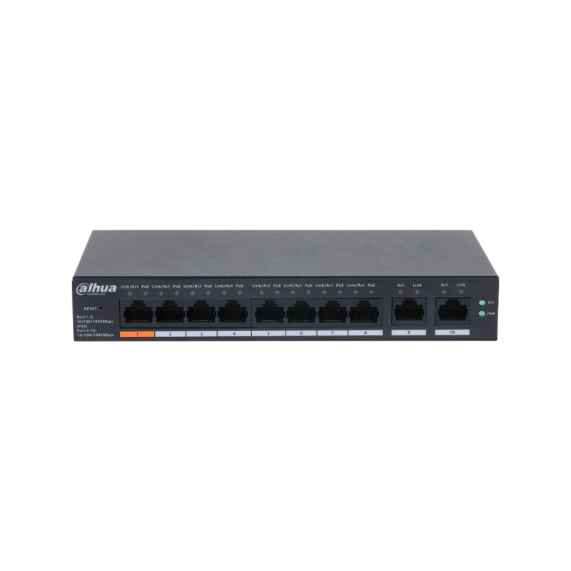 DH-CS4010-8GT-60-V2 - Switch PoE Gigabit gestionable Dahua | APLIUM