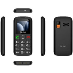 Teléfono Móvil Qubo P-186BKC 4G para Personas Mayores/ Negro | APLIUM