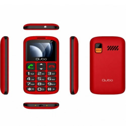 Teléfono Móvil Qubo P-186RD 4G para Personas Mayores/ Rojo | APLIUM