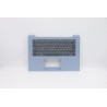 Blue upper case assembly with