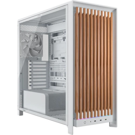 Corsair FRAME 5000D WOOD RS Midi Tower Nuez, Blanco | APLIUM