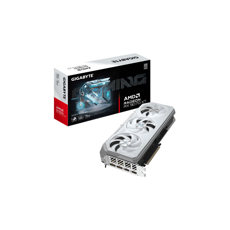 GIGABYTE Radeon RX 9070 XT GAMING OC ICE 16G Tarjeta Gráfica | APLIUM