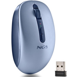 Ratón Ergonómico Inalámbrico NGS Fog Dual FOGDUALBLUE Silenc | APLIUM