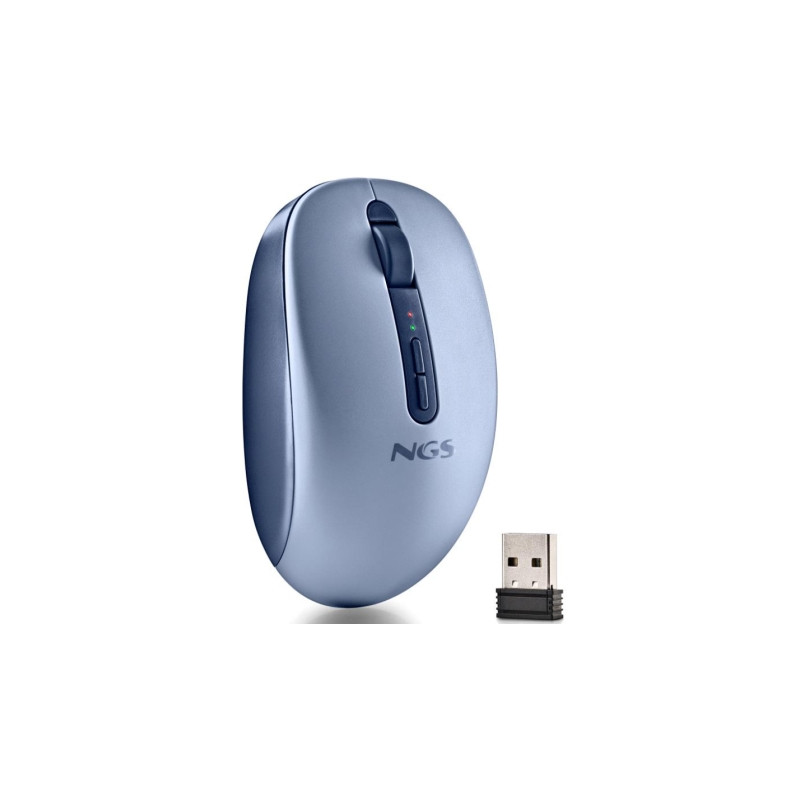 Ratón Ergonómico Inalámbrico NGS Fog Dual FOGDUALBLUE Silenc | APLIUM