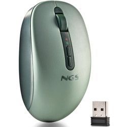Ratón Ergonómico Inalámbrico NGS Fog Dual FOGDUALGREEN Silen | APLIUM