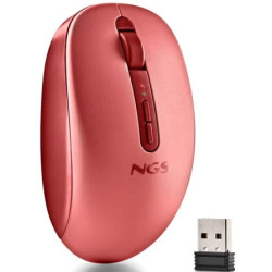 Ratón Ergonómico Inalámbrico NGS Fog Dual FOGDUALRED Silenci | APLIUM