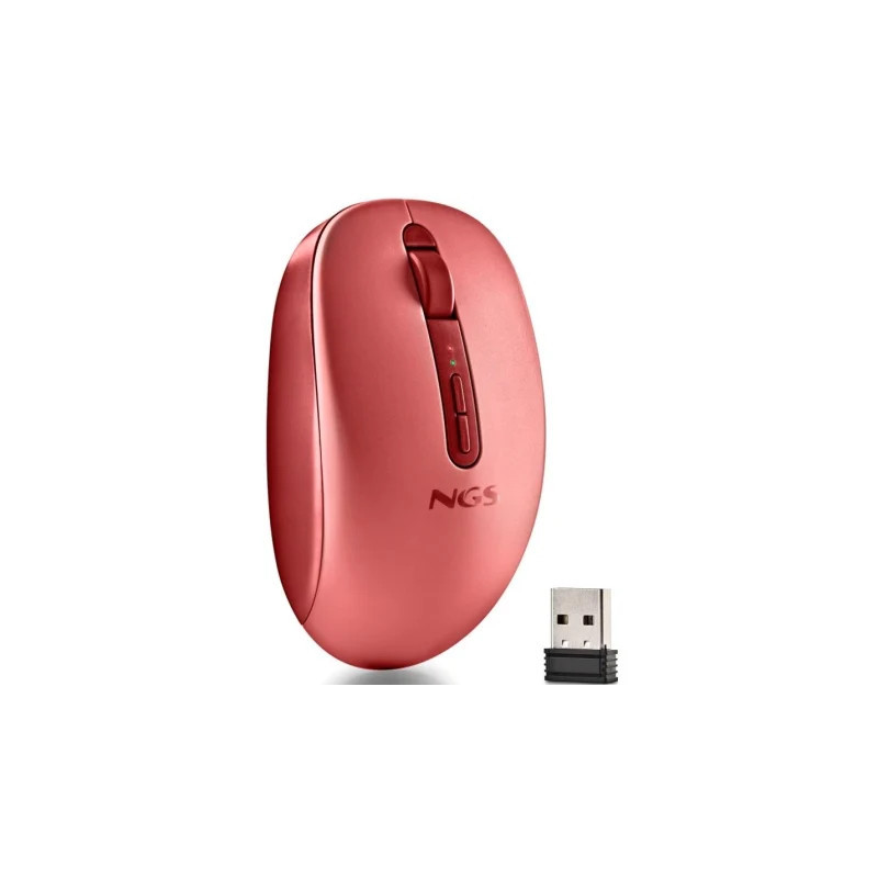 Ratón Ergonómico Inalámbrico NGS Fog Dual FOGDUALRED Silenci | APLIUM
