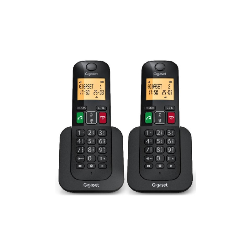 Teléfono Inalámbrico Gigaset Elemental 400 DUO/ Negro | APLIUM