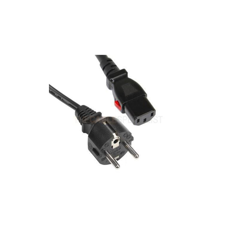 Scuko netkabel sort 1,8m, C13 | APLIUM