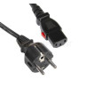 Scuko netkabel sort 1,8m, C13 | APLIUM