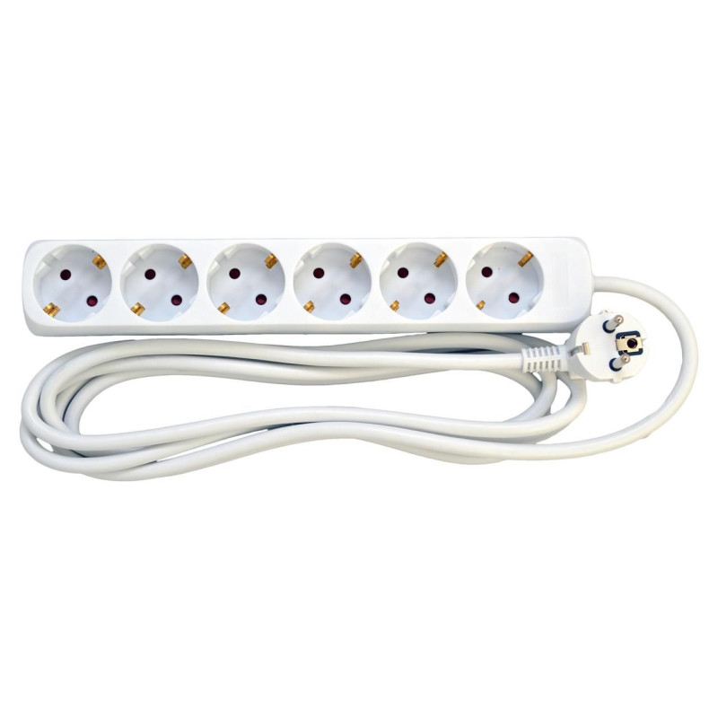 Schuko power strip with 6 | APLIUM