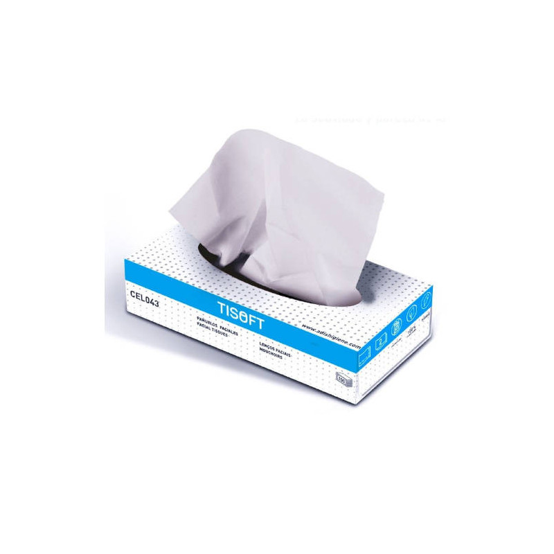 Caja De 100 Pañuelos Faciales Tisoft CE498 | APLIUM