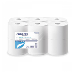 Paquete 12 Rollos Higienico Industrial Strong L-one Mini Luc | APLIUM