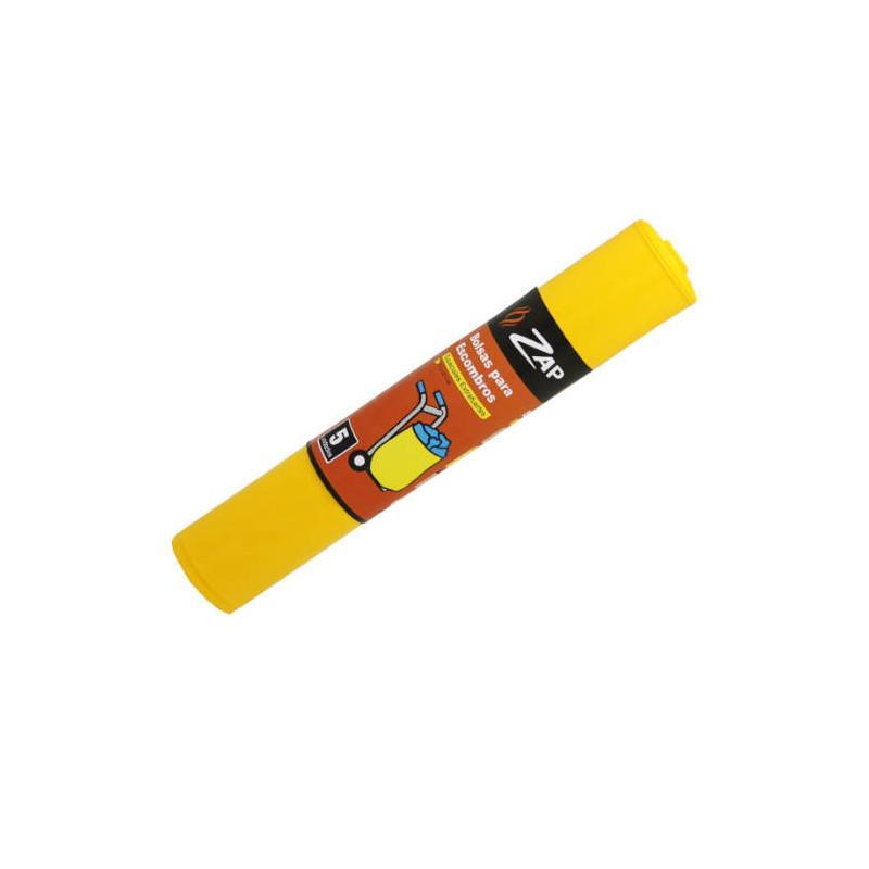 Rollo 5 Unidades Bolsa Basura Amarillo Especial Escombros 50 | APLIUM