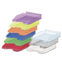Bandeja Apilable De Plastico 350X250X65 Mm. Color Transparen | APLIUM