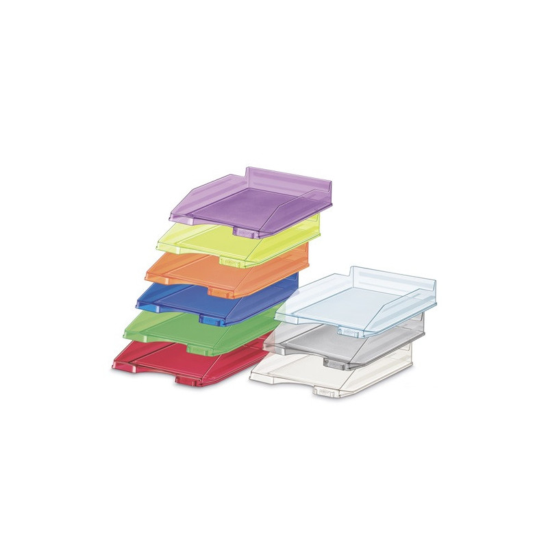 Bandeja Apilable De Plastico 350X250X65 Mm. Color Transparen | APLIUM
