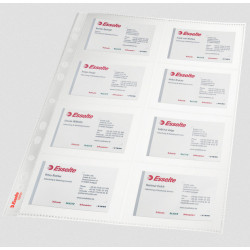 Bolsa 10 Fundas Tarjetas Visitas Multitaladro Pvc Formato A4 | APLIUM