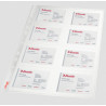 Bolsa 10 Fundas Tarjetas Visitas Multitaladro Pvc Formato A4 | APLIUM