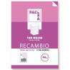 Recambio 90 Grs . 4 Taladros Folio (215X310MM.) 100 Hojas Cu | APLIUM