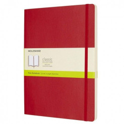 Libreta Clasica Tapa Blanda Rojo Escarlata Xl (19X25CM) Lisa | APLIUM
