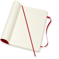 Libreta Clasica Tapa Blanda Rojo Escarlata L (13X21CM) Rayad | APLIUM