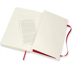 Libreta Clasica Tapa Blanda Rojo Escarlata L (13X21CM) Rayad | APLIUM