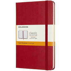 Libreta Clasica Tapa Dura Roja M (11,5X18CM) Rayada Moleskin | APLIUM