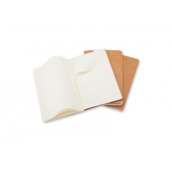 Set De 3 Libretas Cahier Marrón Kraft P (9X14CM) Rayas Moles | APLIUM