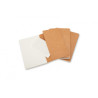Set De 3 Libretas Cahier Marrón Kraft P (9X14CM) Rayas Moles | APLIUM