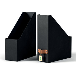Pack 2 Revisteros De Cartón Color Negro Leitz 24710095 | APLIUM