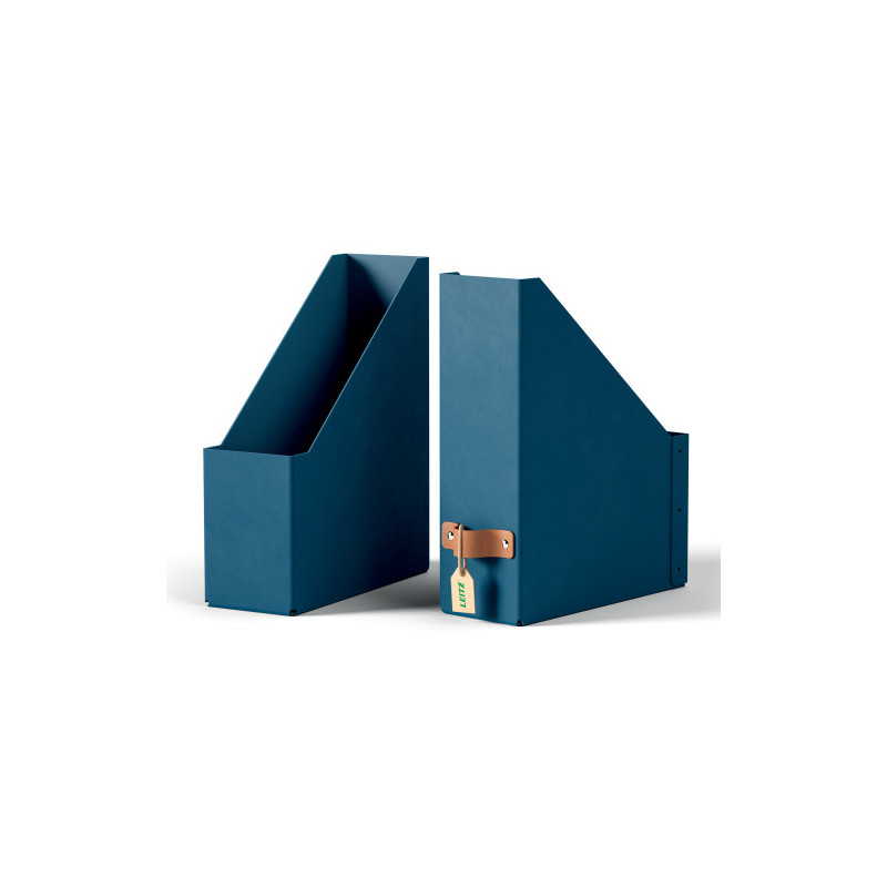 Pack 2 Revisteros De Cartón Color Azul Leitz 24710068 | APLIUM