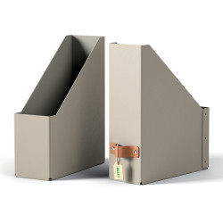 Pack 2 Revisteros De Cartón Color Beige Leitz 24710012 | APLIUM