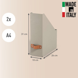 Pack 2 Revisteros De Cartón Color Beige Leitz 24710012 | APLIUM