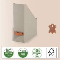 Pack 2 Revisteros De Cartón Color Beige Leitz 24710012 | APLIUM