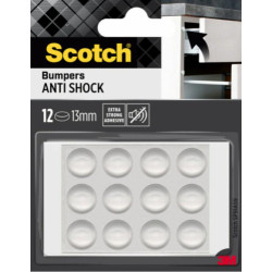 Blister 12 Topes Adhesivos Antigolpes 13MM Diametro Transpar | APLIUM