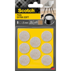 Blister 8 Fieltros Adhesivos Extra Suaves 25MM Diametro Beig | APLIUM