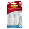 Blister 2 Ganchos Adhesivos Medianos Hasta 1,3KG Blanco Para | APLIUM