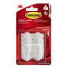Blister 2 Ganchos Adhesivos Blanco Medianos Hasta 1,3KG Comm | APLIUM