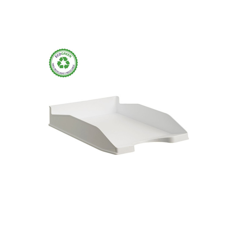 Bandeja Apilable Ecogreen 100% Reciclado Y Reciclable Blanco | APLIUM