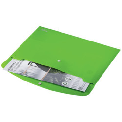 Sobres Polipropileno Opaco A4 Con Broche Boton Recycle Verde | APLIUM