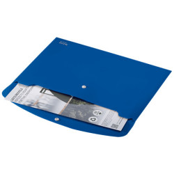 Sobres Polipropileno Opaco A4 Con Broche Boton Recycle Azul | APLIUM