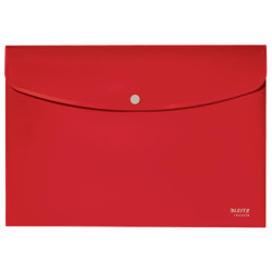 Sobres Polipropileno Opaco A4 Con Broche Boton Recycle Rojo | APLIUM