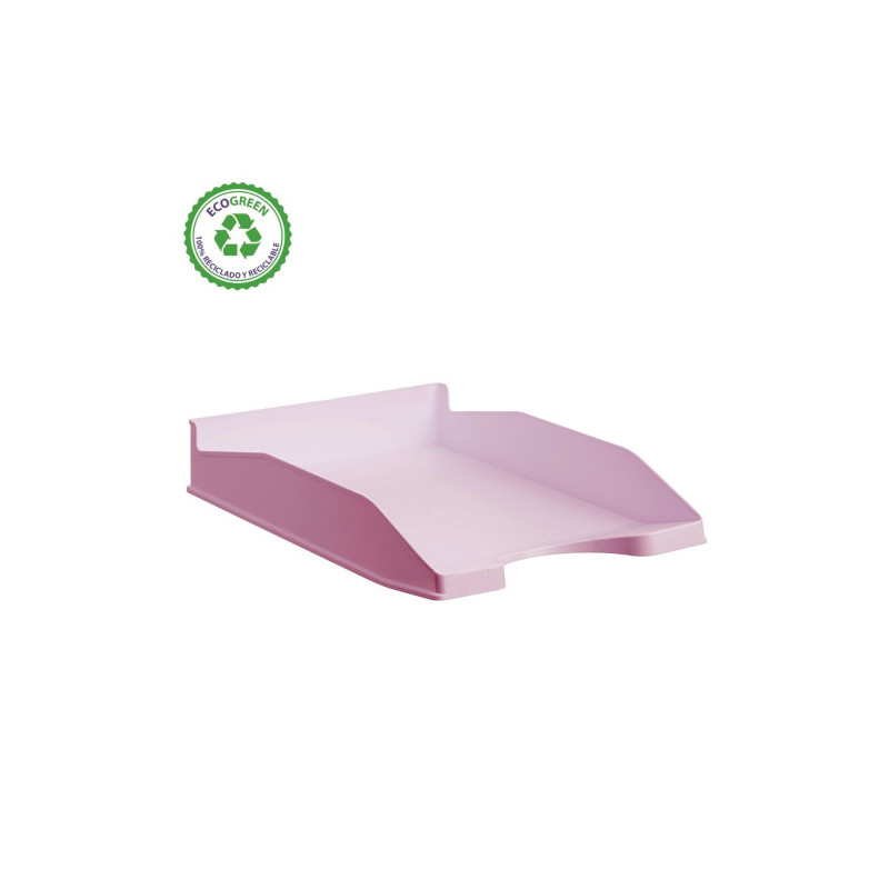 Bandeja Apilable Ecogreen 100% Reciclado Y Reciclable Rosa P | APLIUM