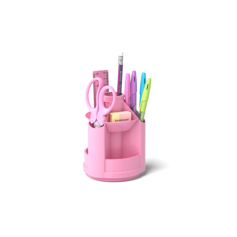 ErichKrause Mini Desk porta lápices Plástico Rosa | APLIUM