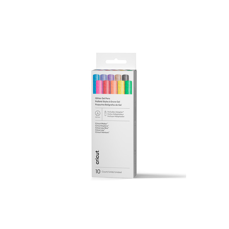 Cricut Bolígrafos De Gel Con Purpurina De 0,8 Mm, Gama Rainb | APLIUM