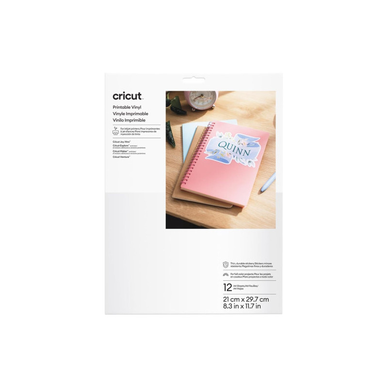 Cricut Printable Vinyl A4 - 12 Sheets (WHITE) | APLIUM