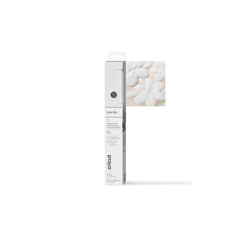 Cricut Puff Iron-on White 30X48CM | APLIUM