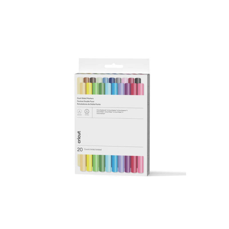 Cricut 2011824 marcador 20 pieza(s) Punta fina Colores surti | APLIUM