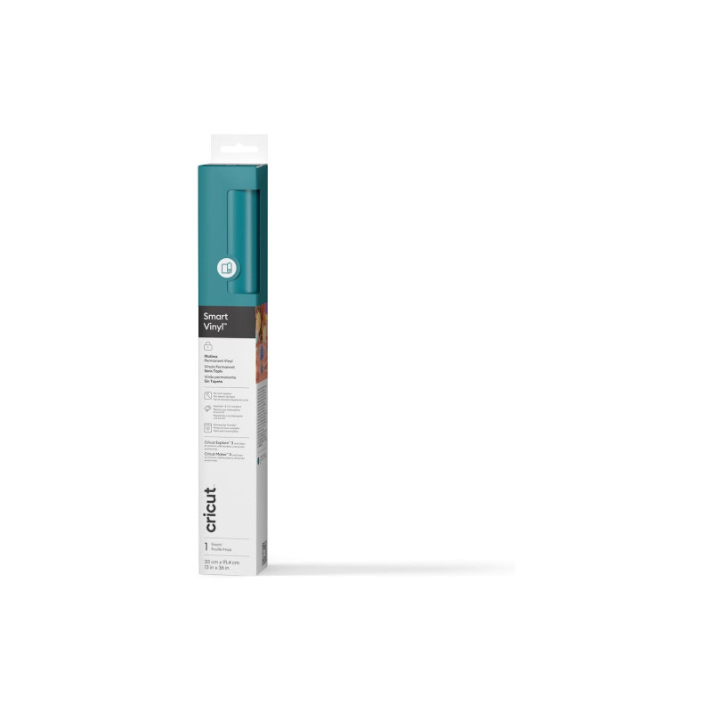 Cricut Smart Vinyl Permanent 33X91CM 1 Sheet (AQUA) | APLIUM
