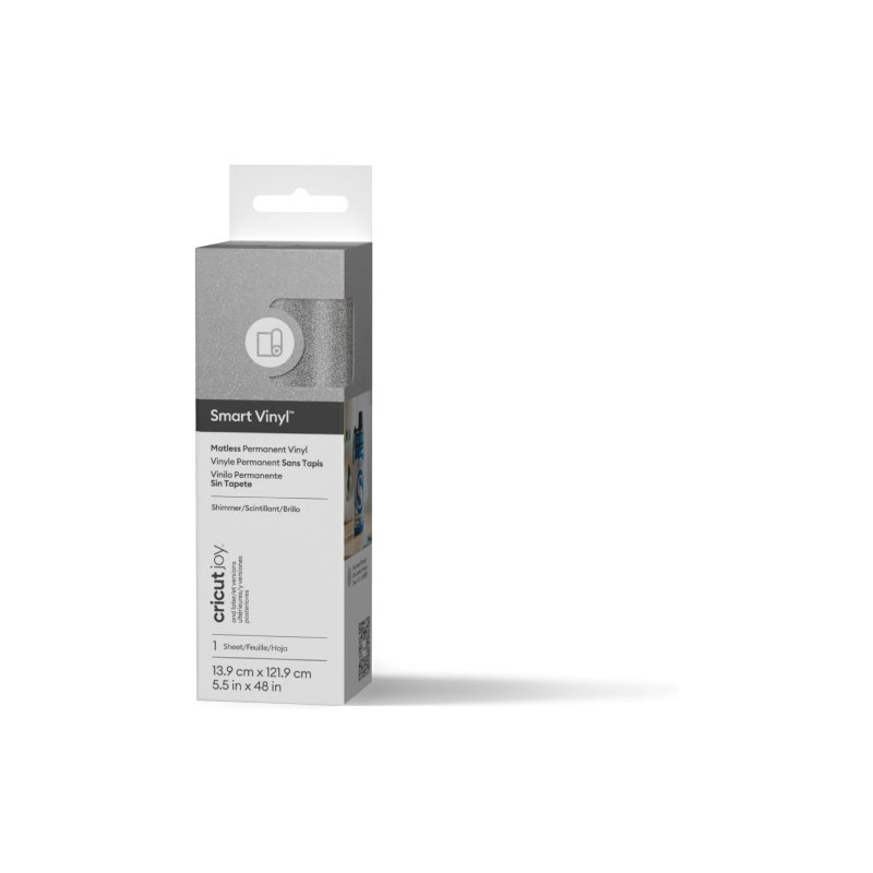 Cricut Smart Vinyl Permanent Joy 14X122CM 1 Sheet (SILVER) | APLIUM
